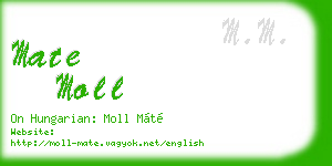 mate moll business card