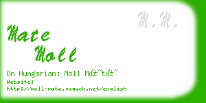 mate moll business card